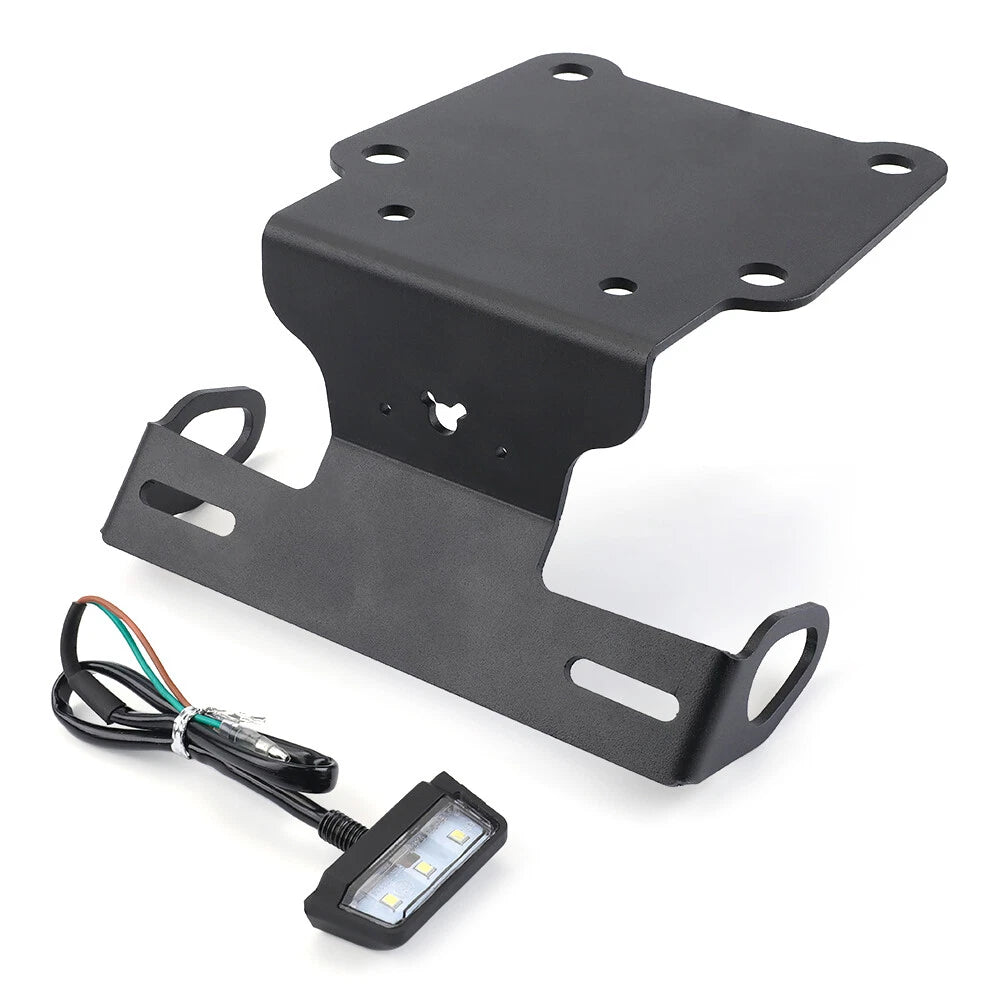 Fender License Plate Holder with LED Light for Yamaha XTZ700/Rally Tenere 700 (2023)