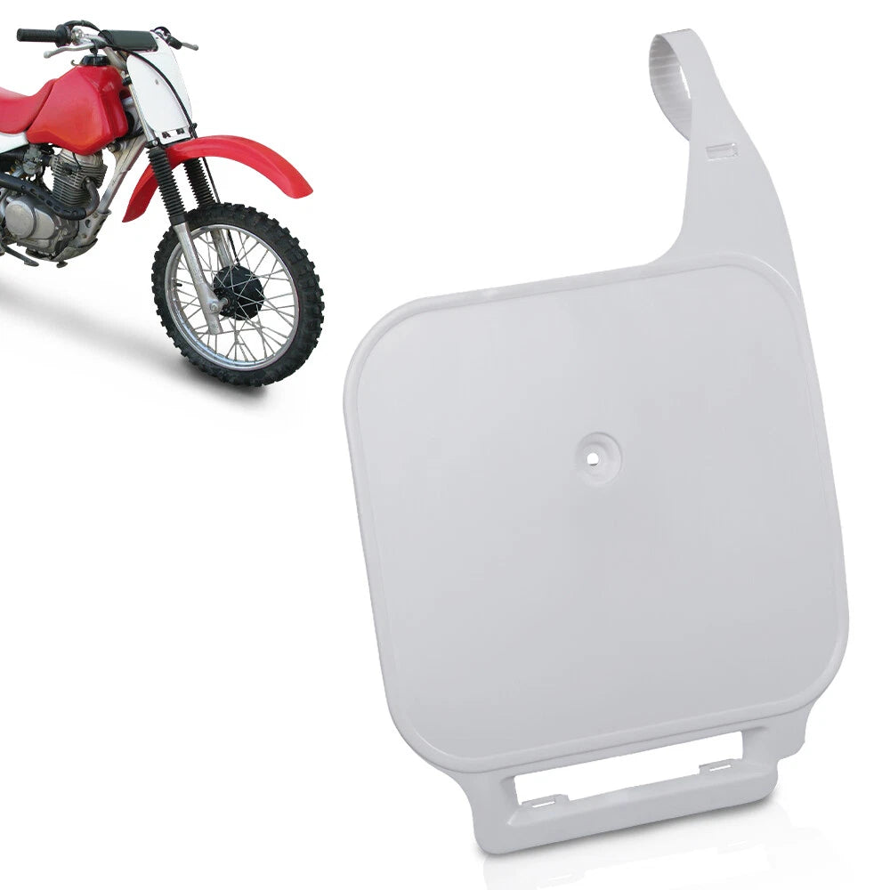 Front Number Plate for Honda XR70R XR80R XR100R (1987–2000) - White Plastic
