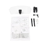 Clear Clip-On Windshield Extension Air Deflector for Universal Adjustable Motor