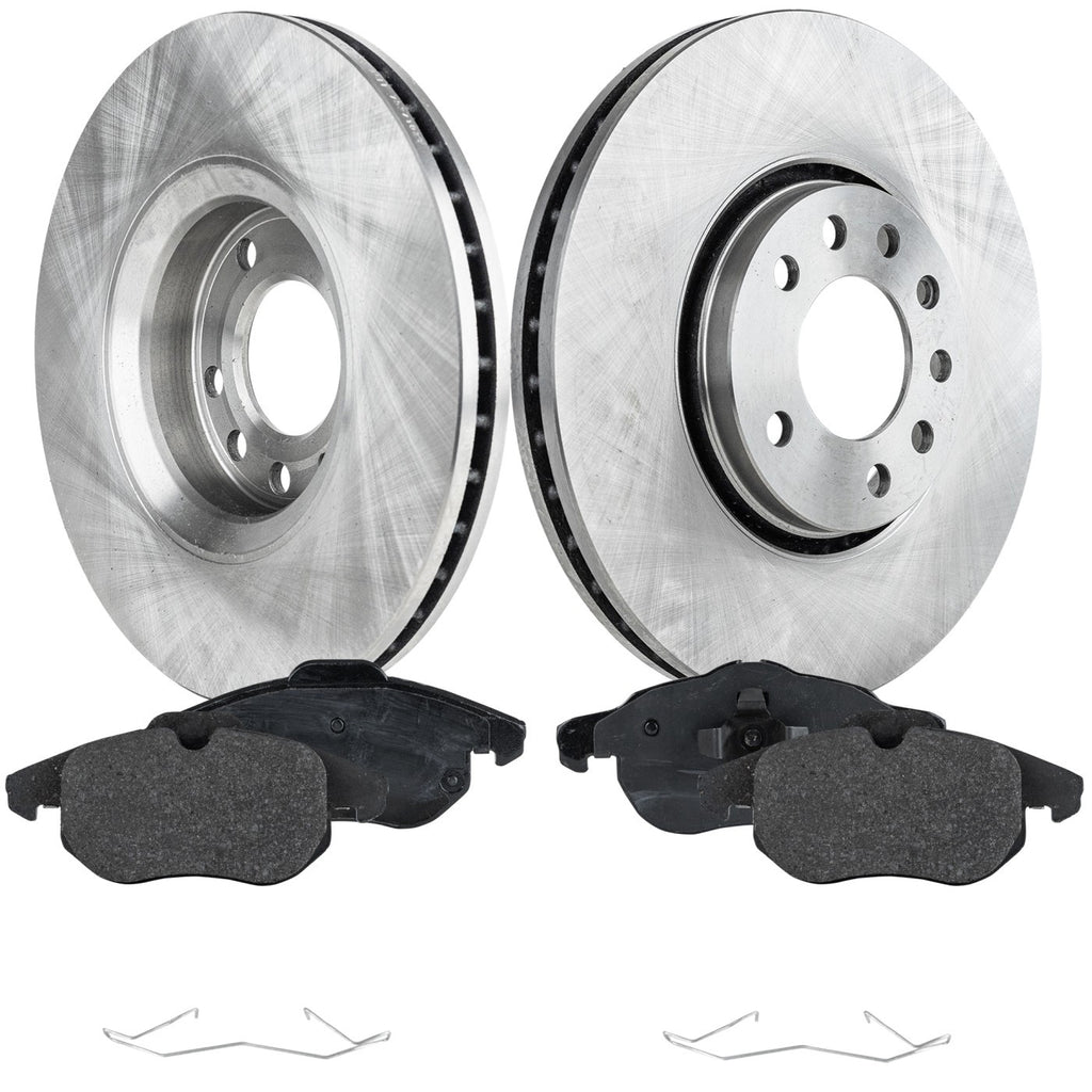 Disc Brake Rotor and Pad Kit for Saab 9-3, 9-3X (2006–2011)