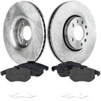 Disc Brake Rotor and Pad Kit for Saab 9-3, 9-3X (2006–2011)