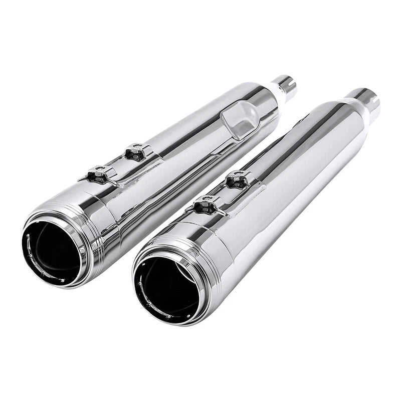 4" Slip-On Straight Mufflers for Harley Touring Road Glide (2017–2024)