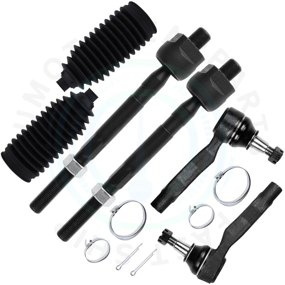 Set of 2 Front Inner Outer Tie Rod Ends for Infiniti G35 Nissan 350Z (2003–2007)