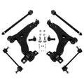 8pcs Front Lower Control Arms Tie Rods for Ford Focus (2006–2011)