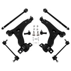 8pcs Front Lower Control Arms Tie Rods for Ford Focus (2006–2011)