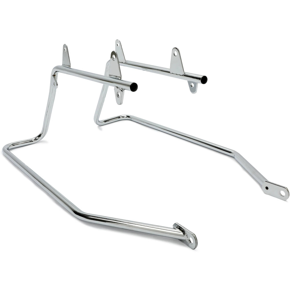Chrome Saddle Bag Conversion Brackets Kit for Harley Softail (1984–2017)