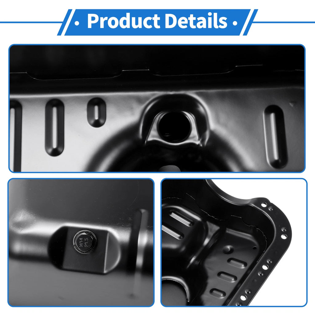 1 Pc Engine Oil Pan No.11200PLC000 for Honda Civic (2001–2005) Iron Black