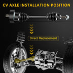 Set of 2 CV Joint Axles for Arctic Cat 250 300 4X4