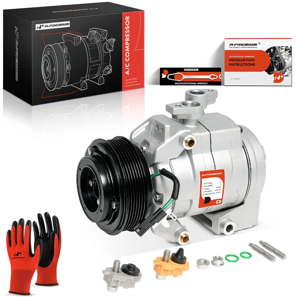 A/C Compressor with Clutch for Ford F-250/350/450 Super Duty (2017–2020)