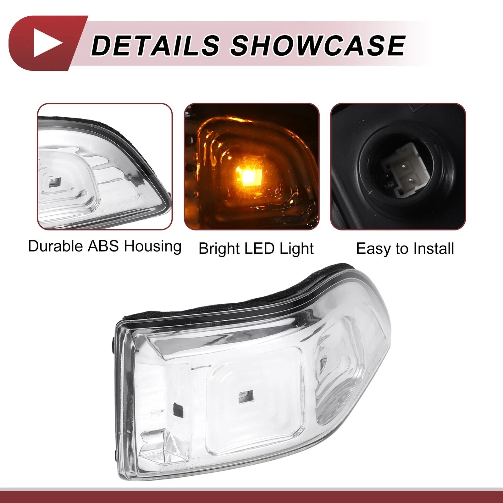 LED Mirror Turn Signal Light for Kia Sedona (2010–2014) No. 876244D000