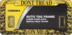 License Plate Frame for Universal Vehicles (Plastic, Yellow Snake)