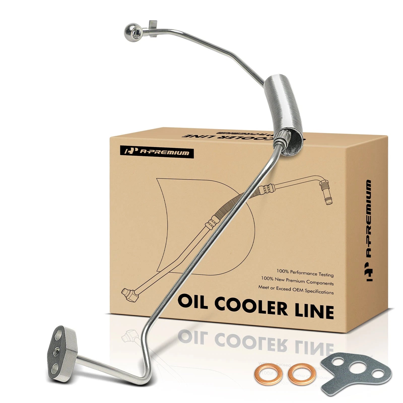Turbocharger Oil Feed Line for Hyundai Sonata (2015–2016) Kia Sorento (2015–2016)