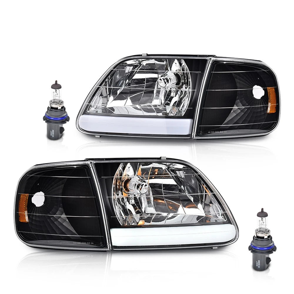 LED Tube Headlights & Corner Parking Lights for F150 Expedition (1997–2004)