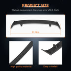 50" Matt Black Sport Bolt On Spoiler with Lights for Custom GT Style
