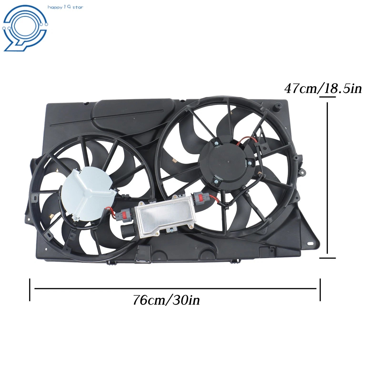 Dual Radiator Fan Shroud Assembly for Ford Taurus Lincoln MKS (2010-2012)