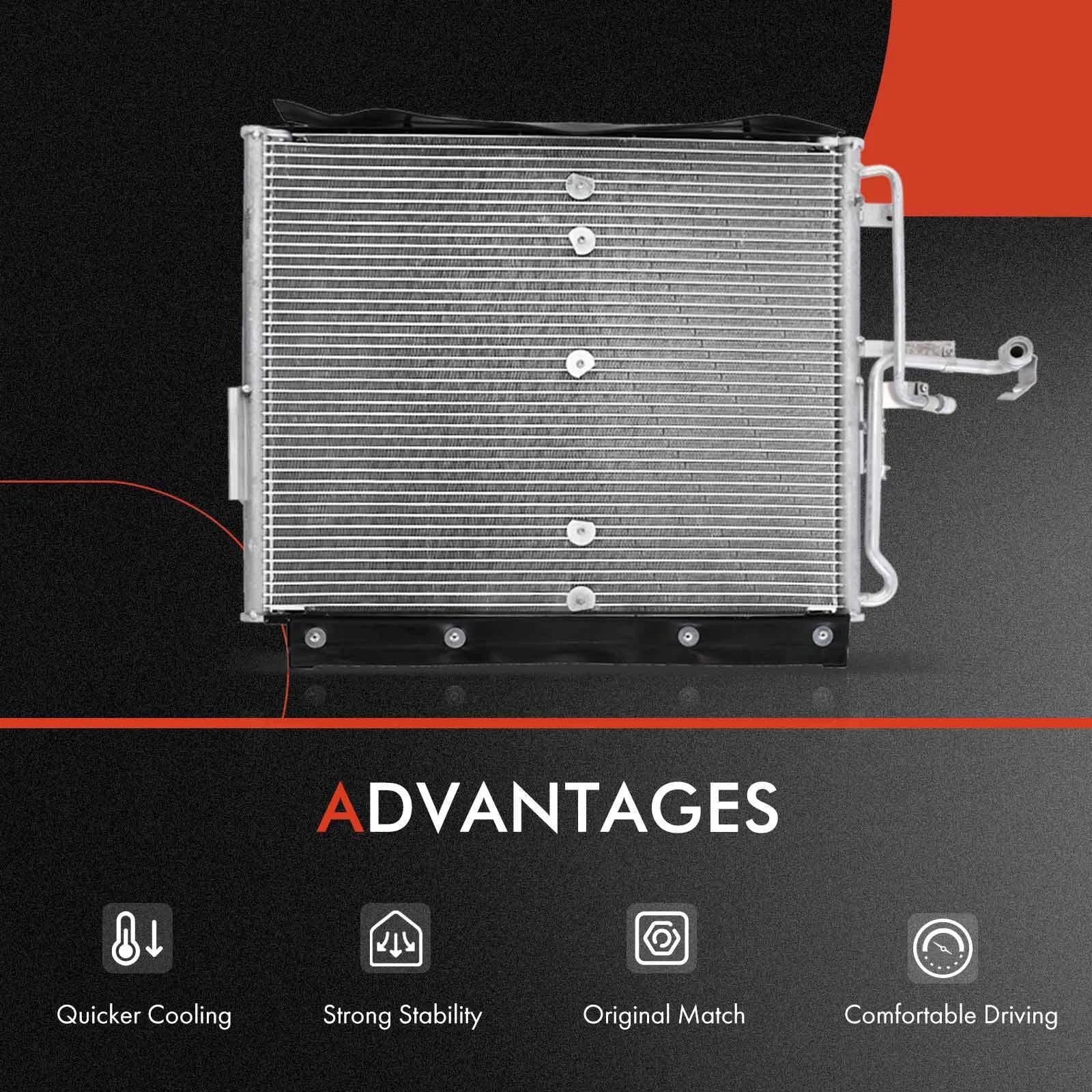 Radiator & AC Condenser Cooling Kit for Mercedes-Benz W124 (1986–1995)