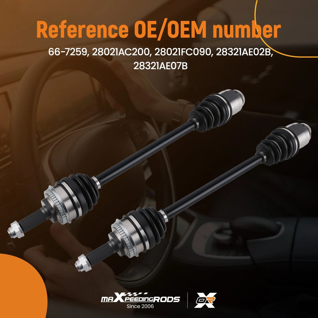 Front CV Axle Shafts for Subaru Impreza Legacy Outback Baja Forester (1993–2015)