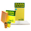 Mann Oil Air Paper Cabin Filter Kit for BMW X5 E53 M62 (2001–2003)