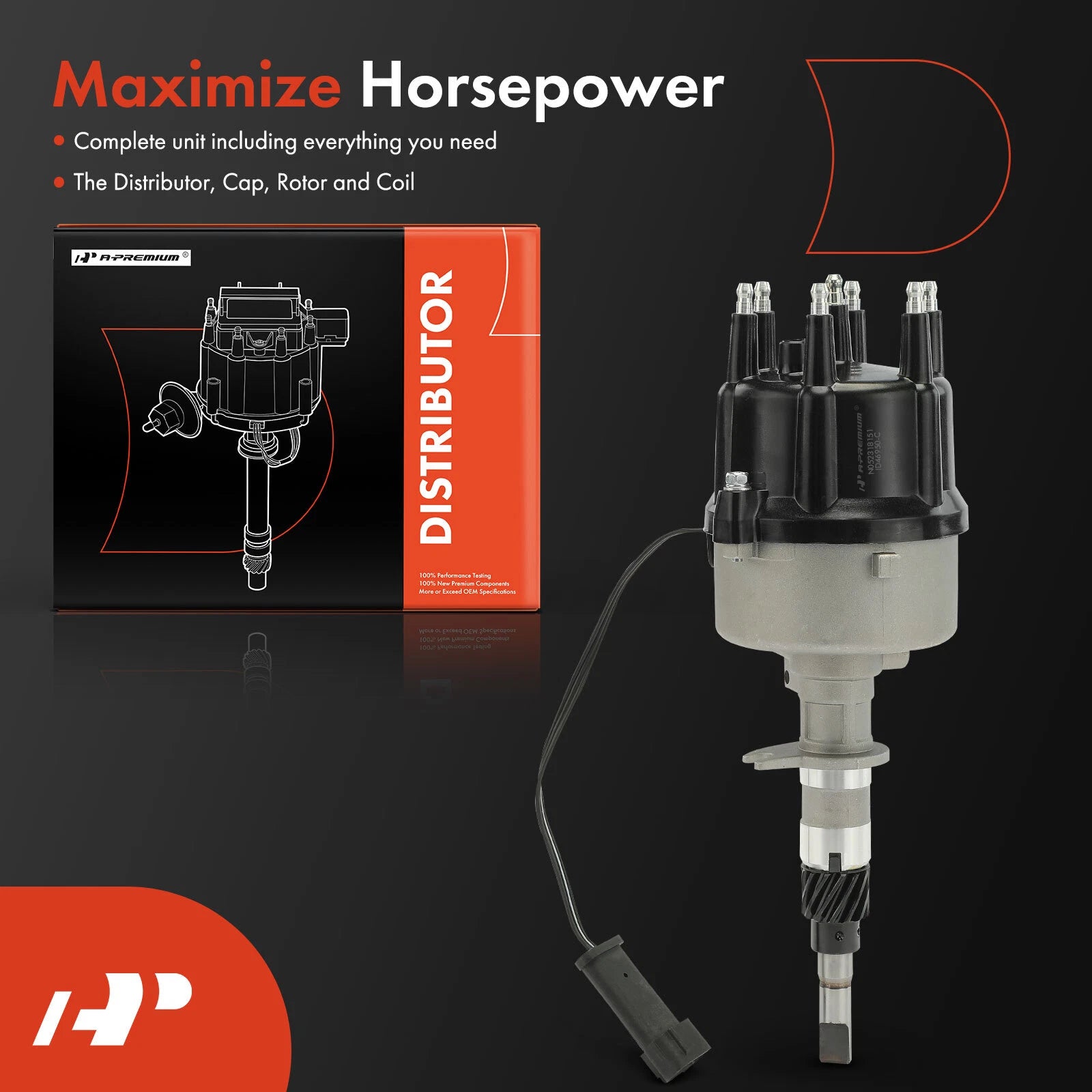 Ignition Distributor with Cap & Rotor for Jeep Cherokee Wrangler (1998-2002)