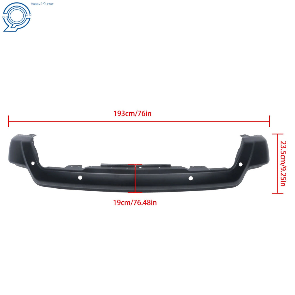 Front Bumper Split for Chevy Silverado 1500 (2022-2024) Black Steel