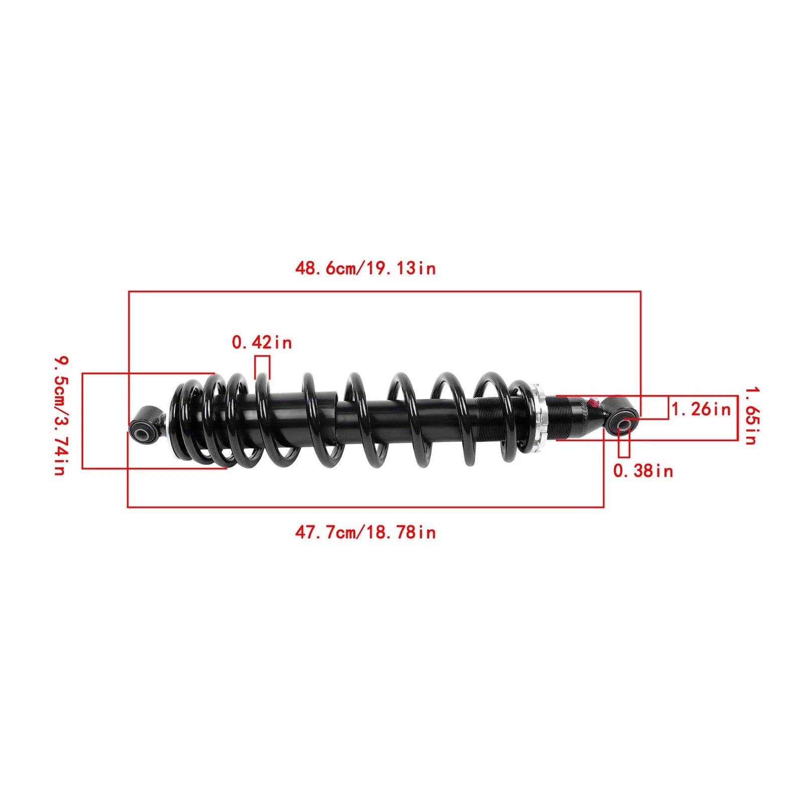 Set of 2 Front Shocks for Yamaha Wolverine 700 (2016-2018)