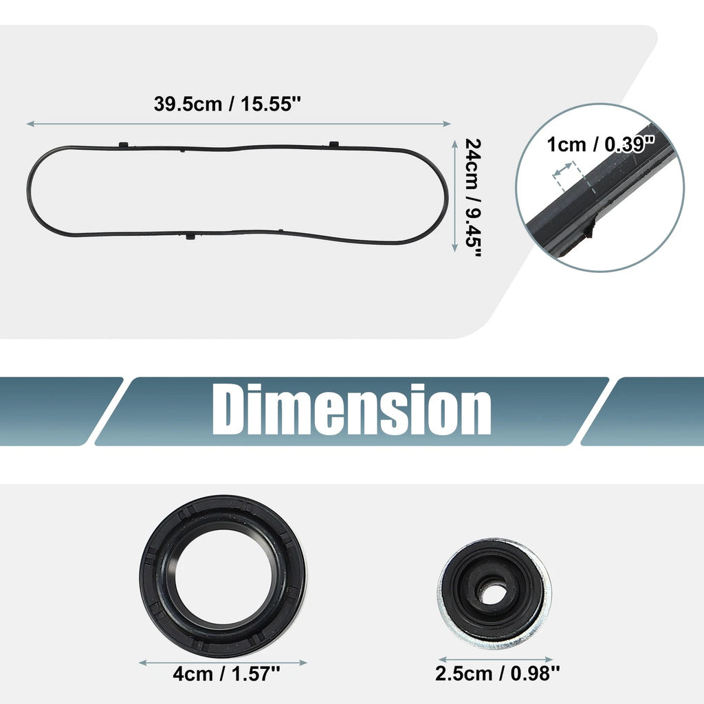 Set of 2 Valve Cover Gasket VS50607R for Acura MDX 3.5L V6 (2003–2006)