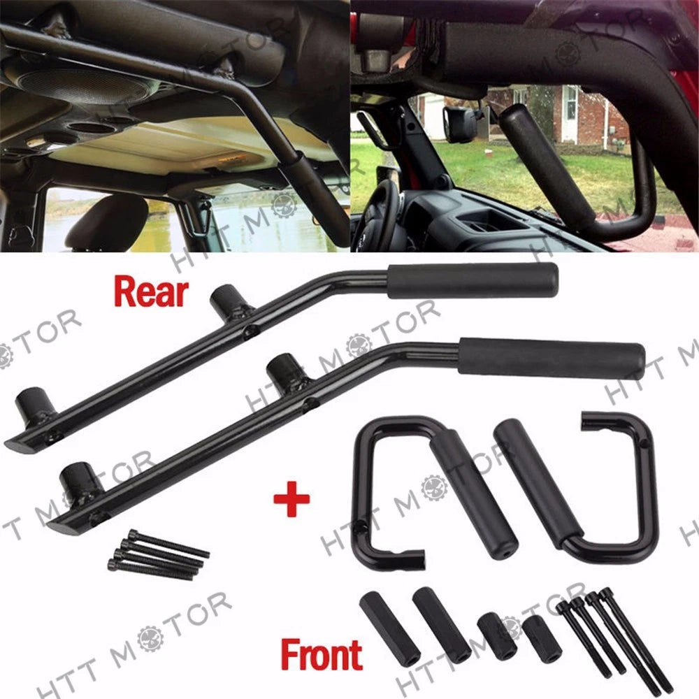 Set of 4 Steel Grab Handles for Jeep Wrangler JK (2007–2017)