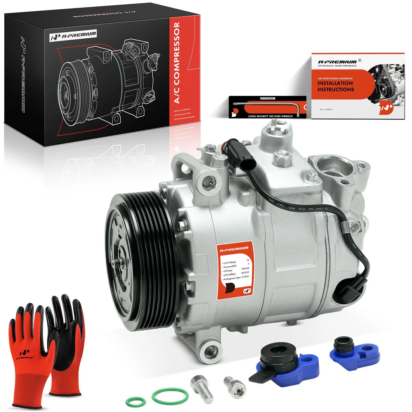 A/C Compressor with Clutch for BMW 535i E60 F10 (2008–2010)
