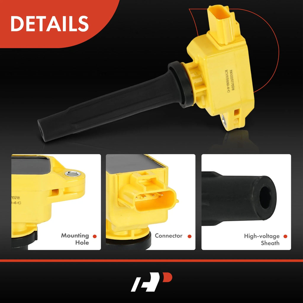 4x Yellow Ignition Coil for Mazda CX-5 & CX-9 (2013-2024)