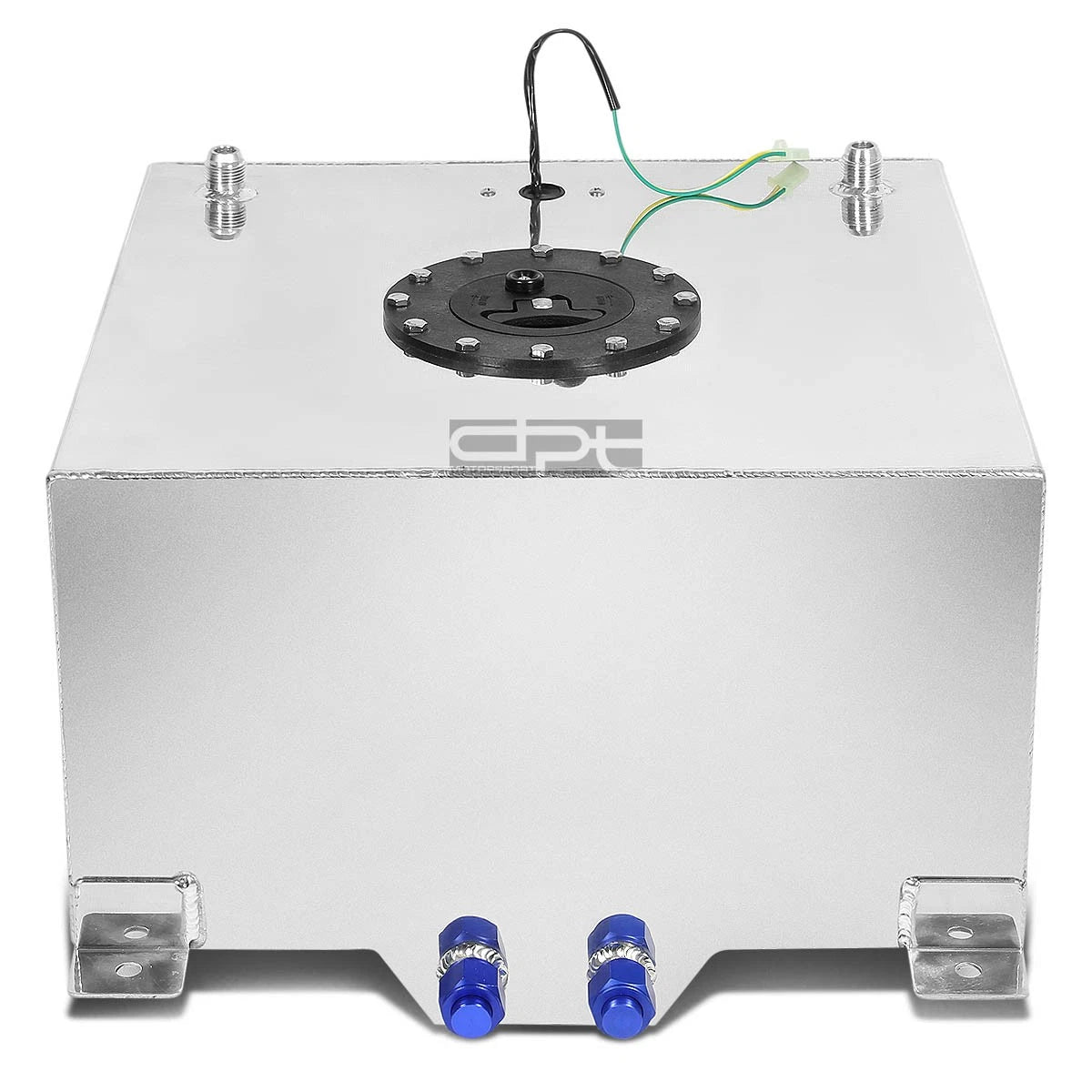 15.5 Gallon Lightweight Polished Aluminum Fuel Cell Tank for Race Drift