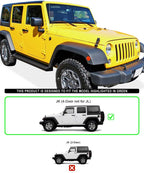 iBoard Black Running Boards for Jeep Wrangler JK (2007-2018)