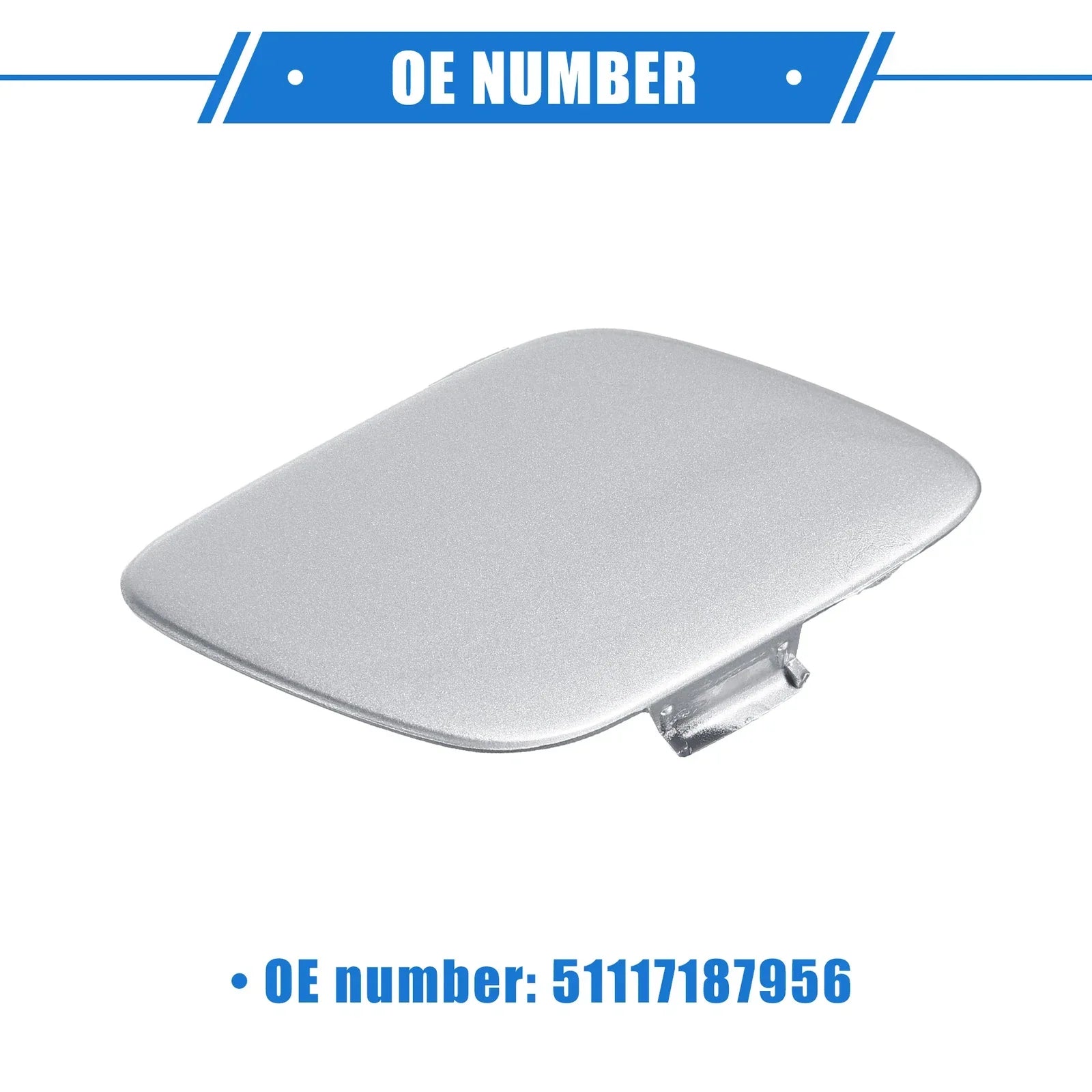 Tow Hook Covers Front Right Silver Tone for BMW E92 E93 (2007 - 2010)