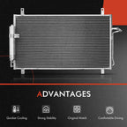 A/C Condenser & Dual Cooling Fan Kit for Nissan 350Z (2003–2007)