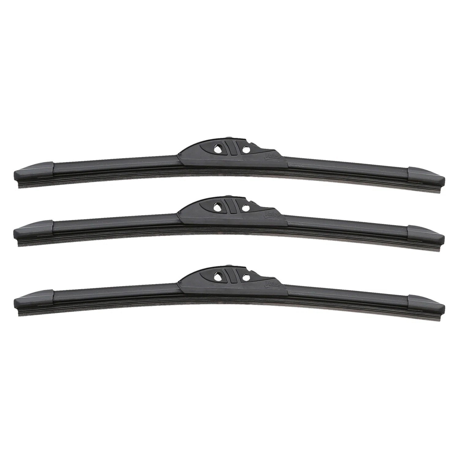 3pc Wiper Blade Kit for Valeo DuraBeam (Front LH 22", RH 20", Rear 17")