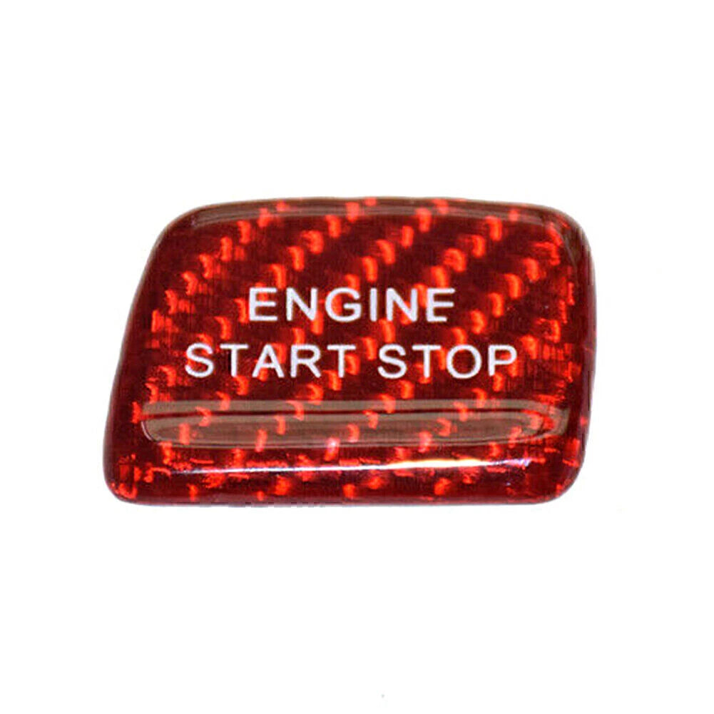 Engine Button Cover for Chevrolet Camaro (2010–2023) - Carbon Fiber Red