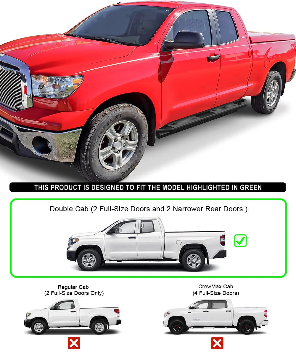 Off-Road Side Armor for Toyota Tundra Double Cab (2007-2021)