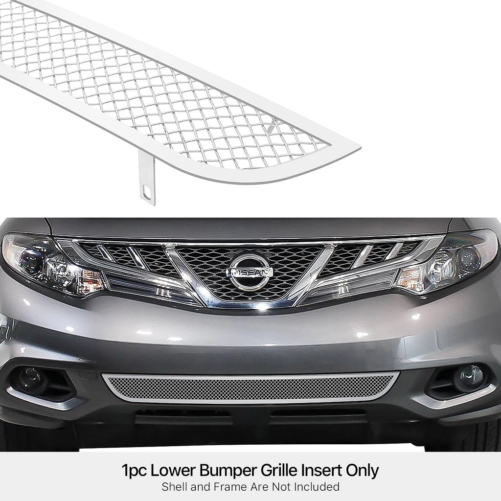 Stainless Chrome Mesh Grille Insert for Nissan Murano (2011-2014)