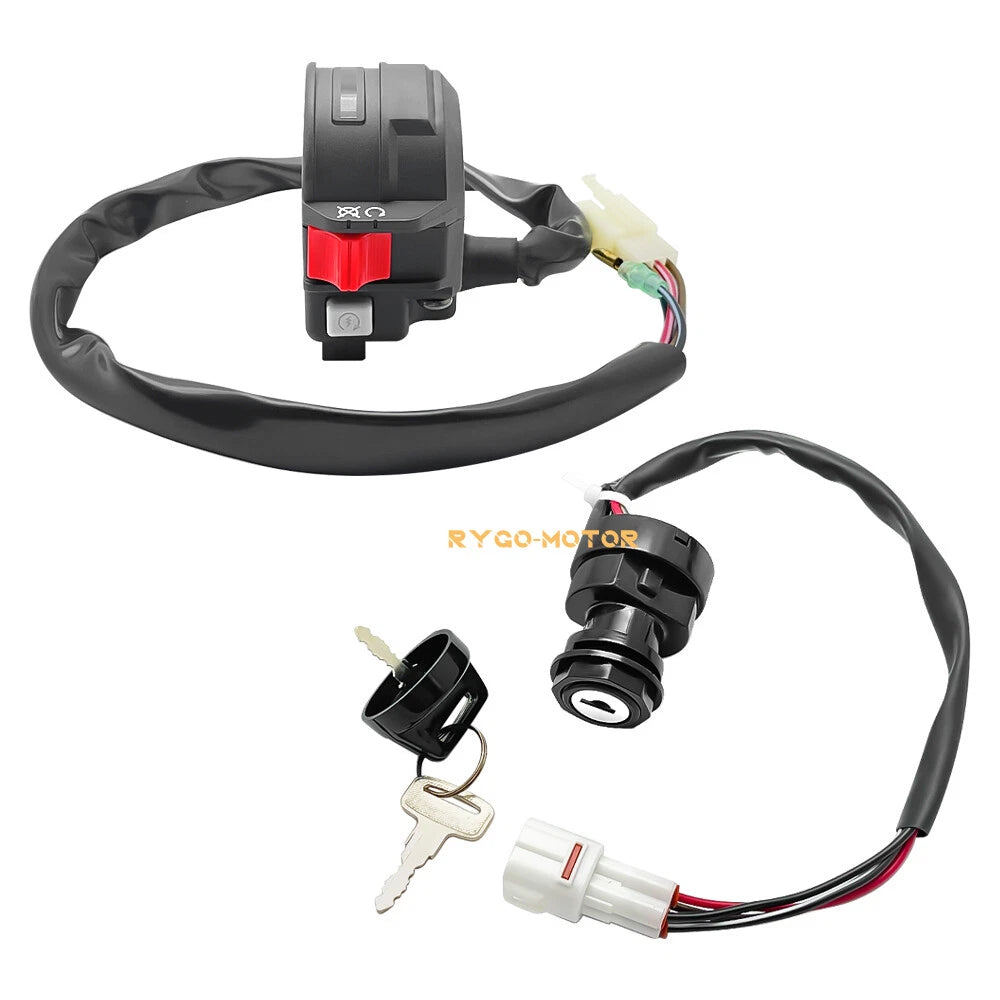Start Stop Switch & Ignition Key Switch for Yamaha Raptor/Grizzly/Badger (80–50)