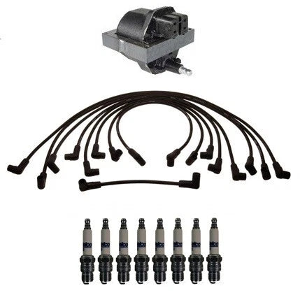Ignition Wires & Spark Plugs Kit for Chevy G30 V8 5.7L (1971–1995)