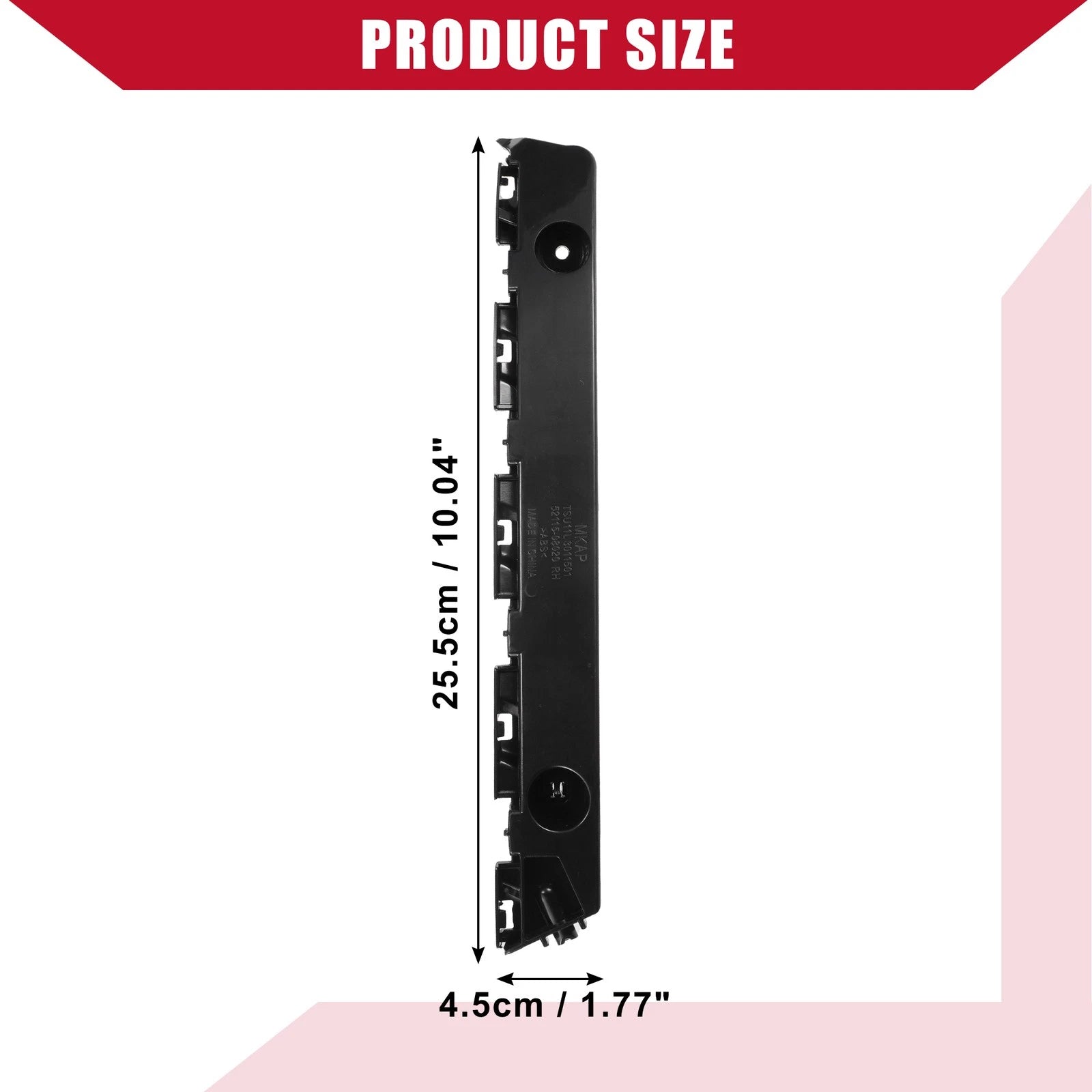 Front Right Bumper Bracket No.5211508020 for Toyota Sienna (2011–2017) Black