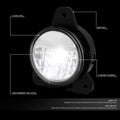 Chrome Housing Full LED Fog Light Lamp Assembly for Volvo VNR 300 400 640 (2018–2020)