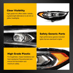 2X Full LED Headlights with Projector for Ford Fusion (2017–2020)