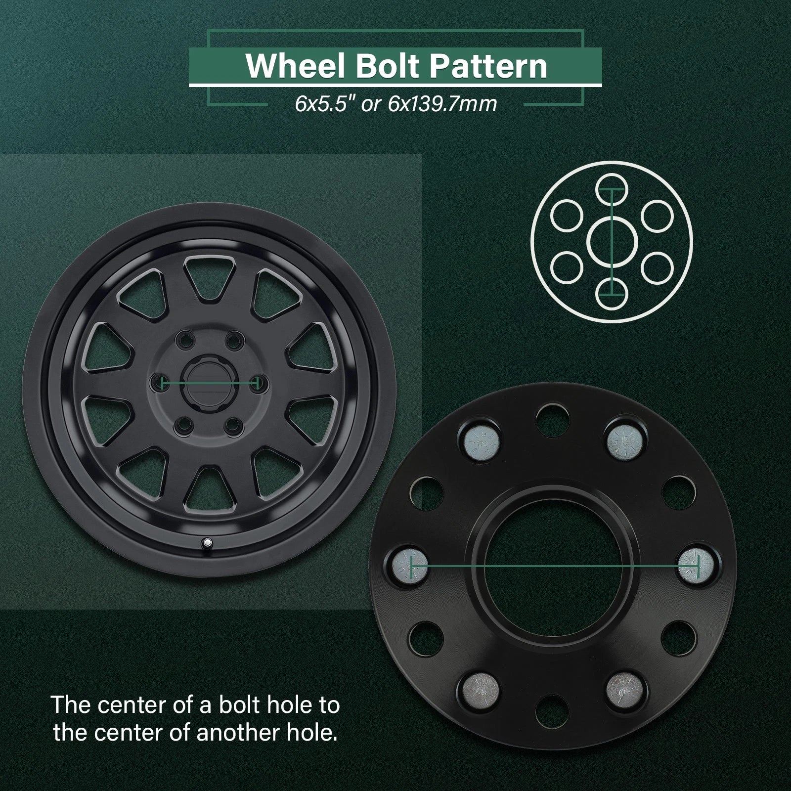 4X 1.5" Hub Centric Wheel Spacers 6x5.5 14x1.5 for Ram 1500 (2019–2025)