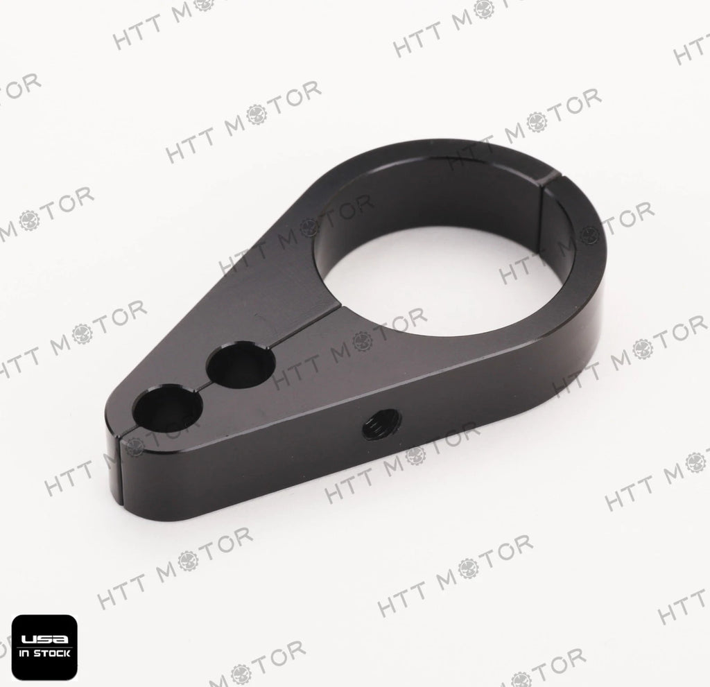 1.25" Black Brake Clutch Alloy Cable Clamp for Harley Davidson