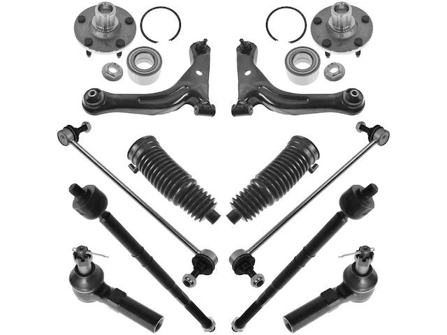 Front Control Arm Ball Joint Tie Rod Sway Bar Link Kit for Tribute (2001–2008) FP998TW