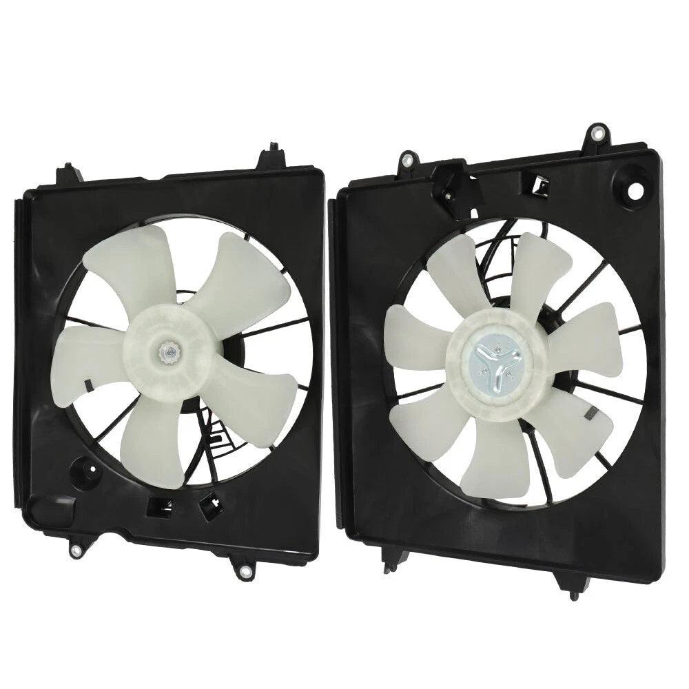 Set of 2 AC Condenser Radiator Cooling Fans for Honda CR-V (2010–2011)