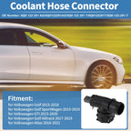 Engine Coolant Hose Connector for Volkswagen Golf (2015–2018) 5Q0 122 291 T
