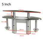 316 SS Flush Mount Pull Up Cleat for Kayak Dock and Boat Mooring (5 inch)