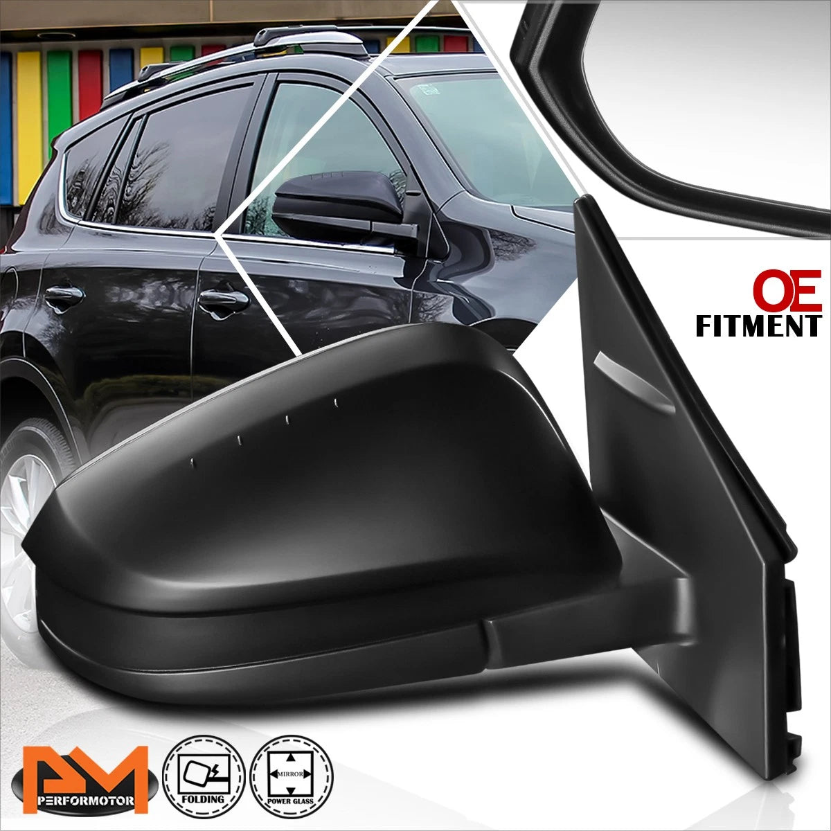 Left Driver Side Headlight Lamp for Ford Focus (2003–2004) Black Housing