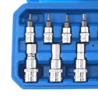 13-Piece Metric Hex Bit Socket Set for (1/4, 3/8, 1/2 Drive)